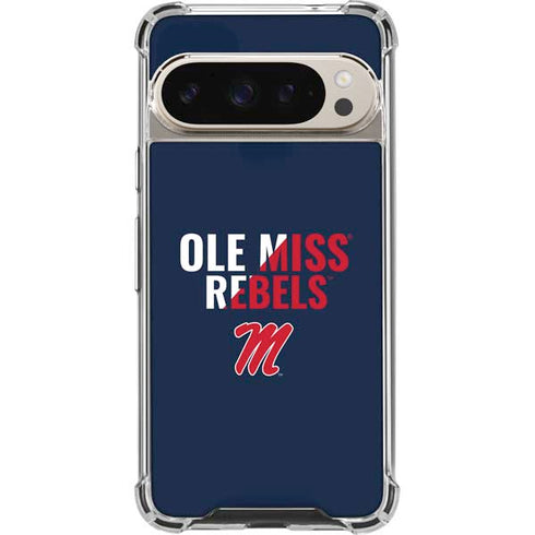 University of Mississippi Ole Miss Rebels Pixel 9/9 Pro Clear Case